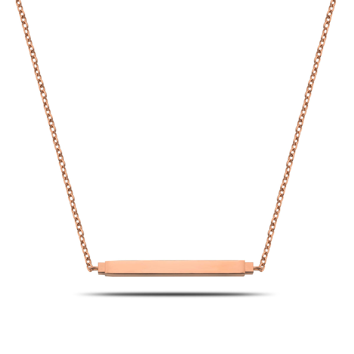 Secret bar ketting rosé goud