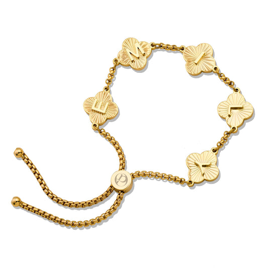 Klaver sunrise armband goud