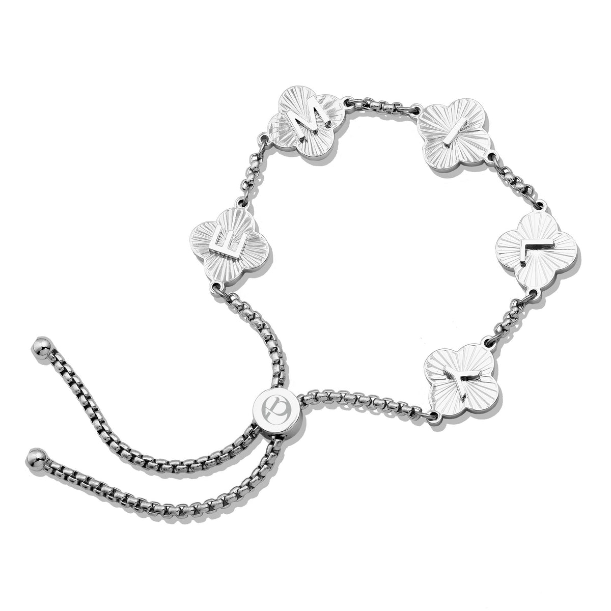 Klaver sunrise armband zilver