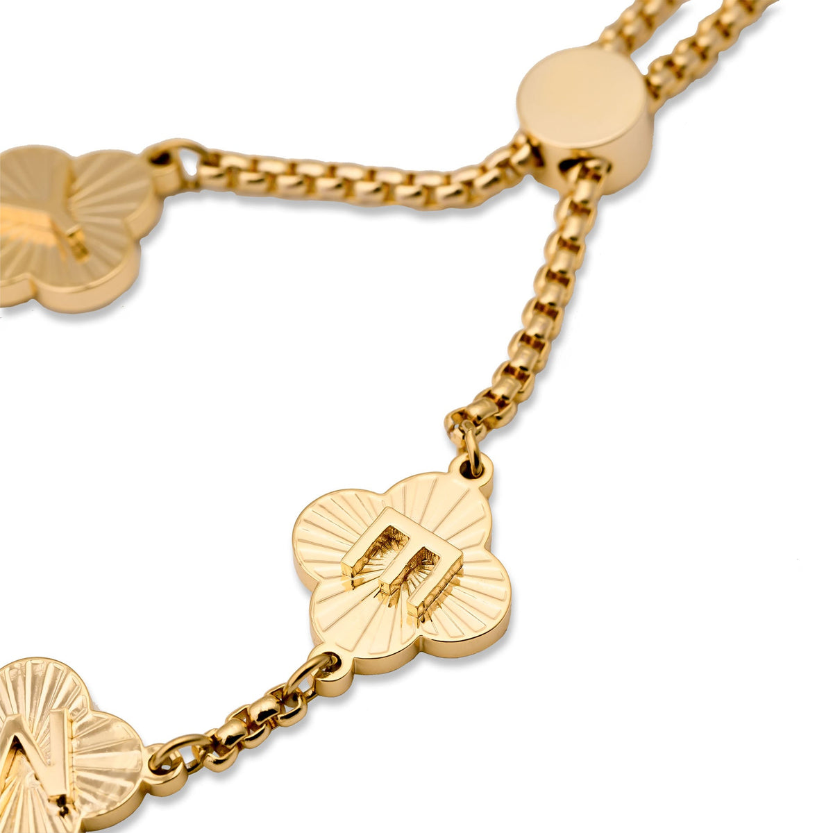 Klaver sunrise armband goud