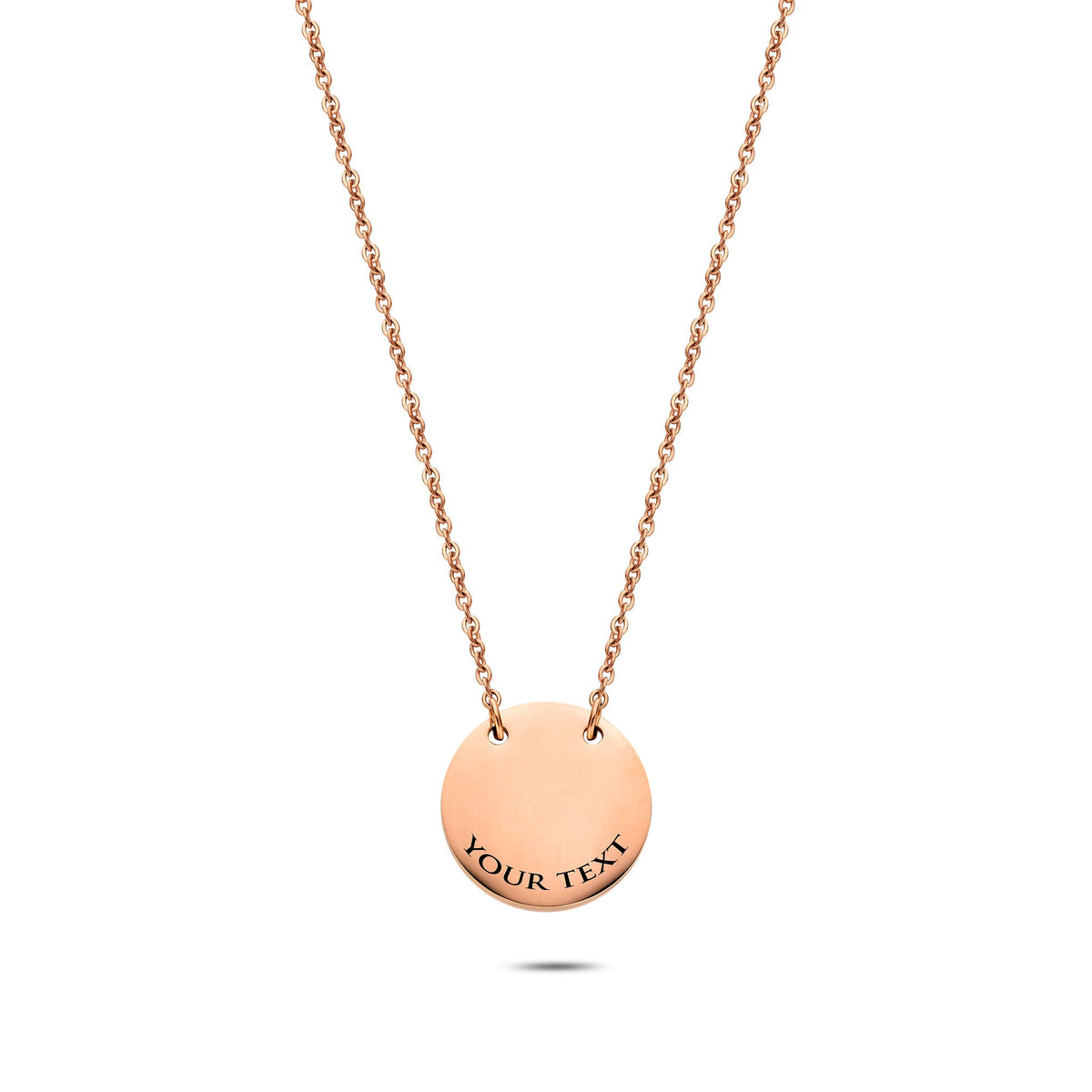 Munt ketting rosé goud