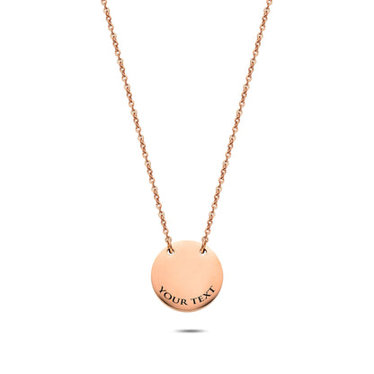 Munt ketting rosé goud
