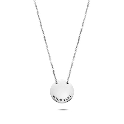 Munt ketting zilver