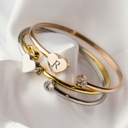 Heart bangle - No discoloration