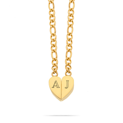 Magnetic heart gold - Personalized