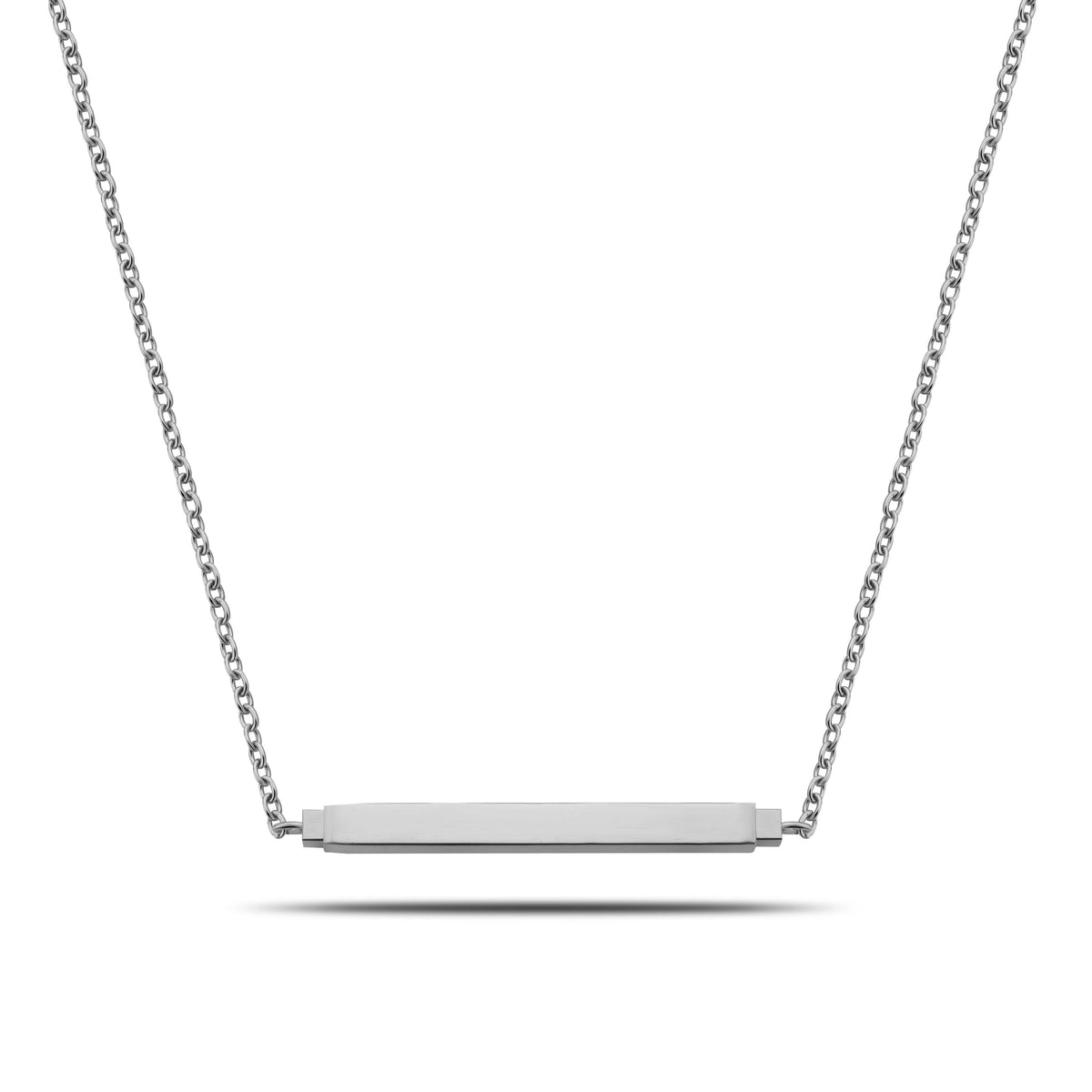 Secret bar ketting zilver