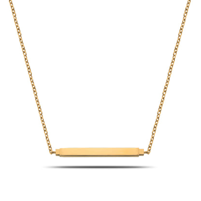 Secret bar ketting goud