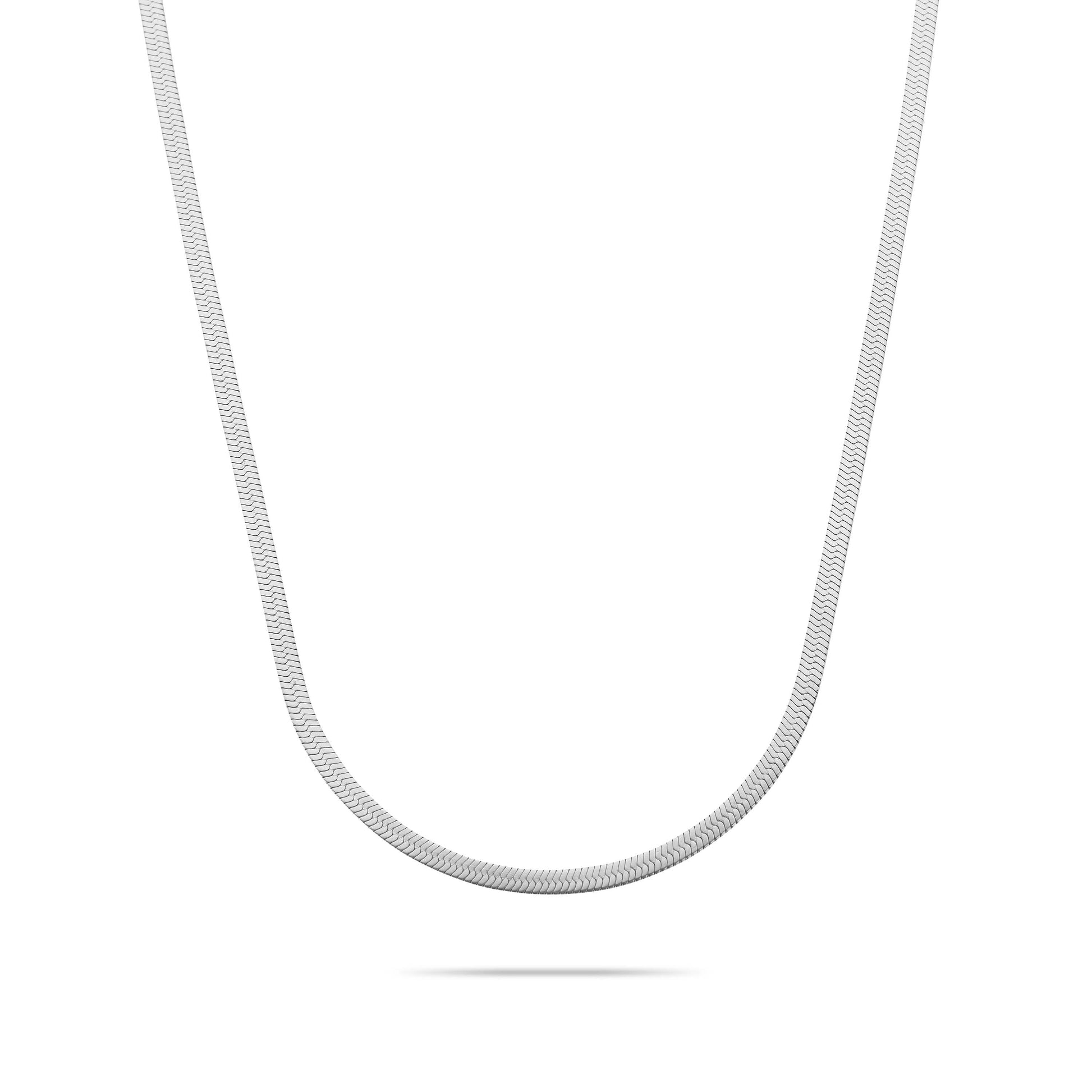 Snake necklace silver - Stainless steel