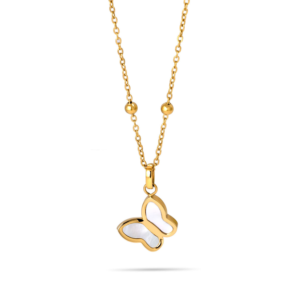 Vlinder ketting goud