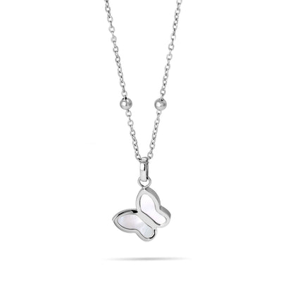 Vlinder ketting zilver