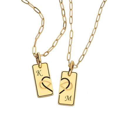 Soulmates ketting – BFF goud