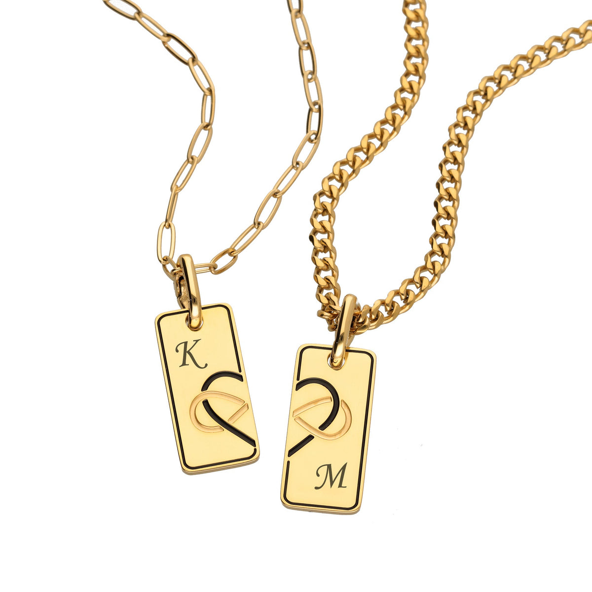 Soulmates ketting – koppel goud