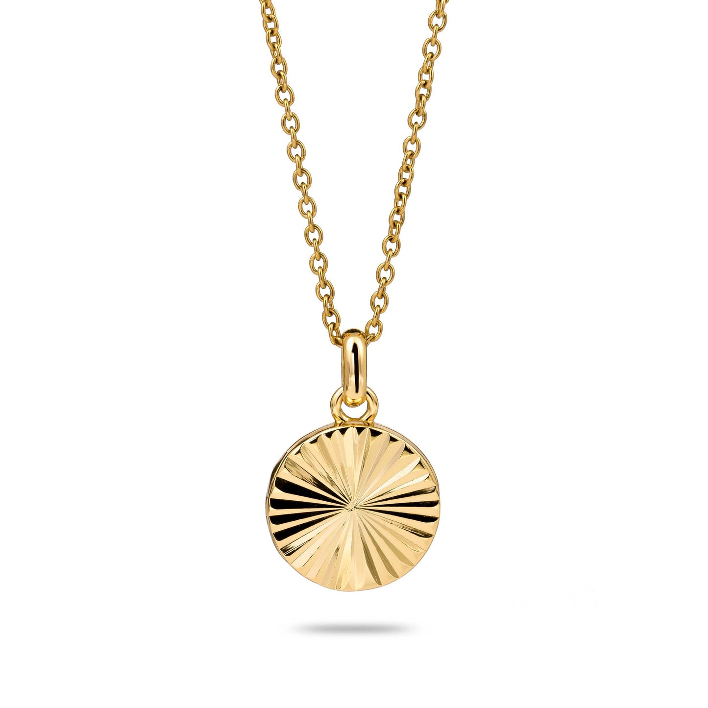 Sunray locket gold