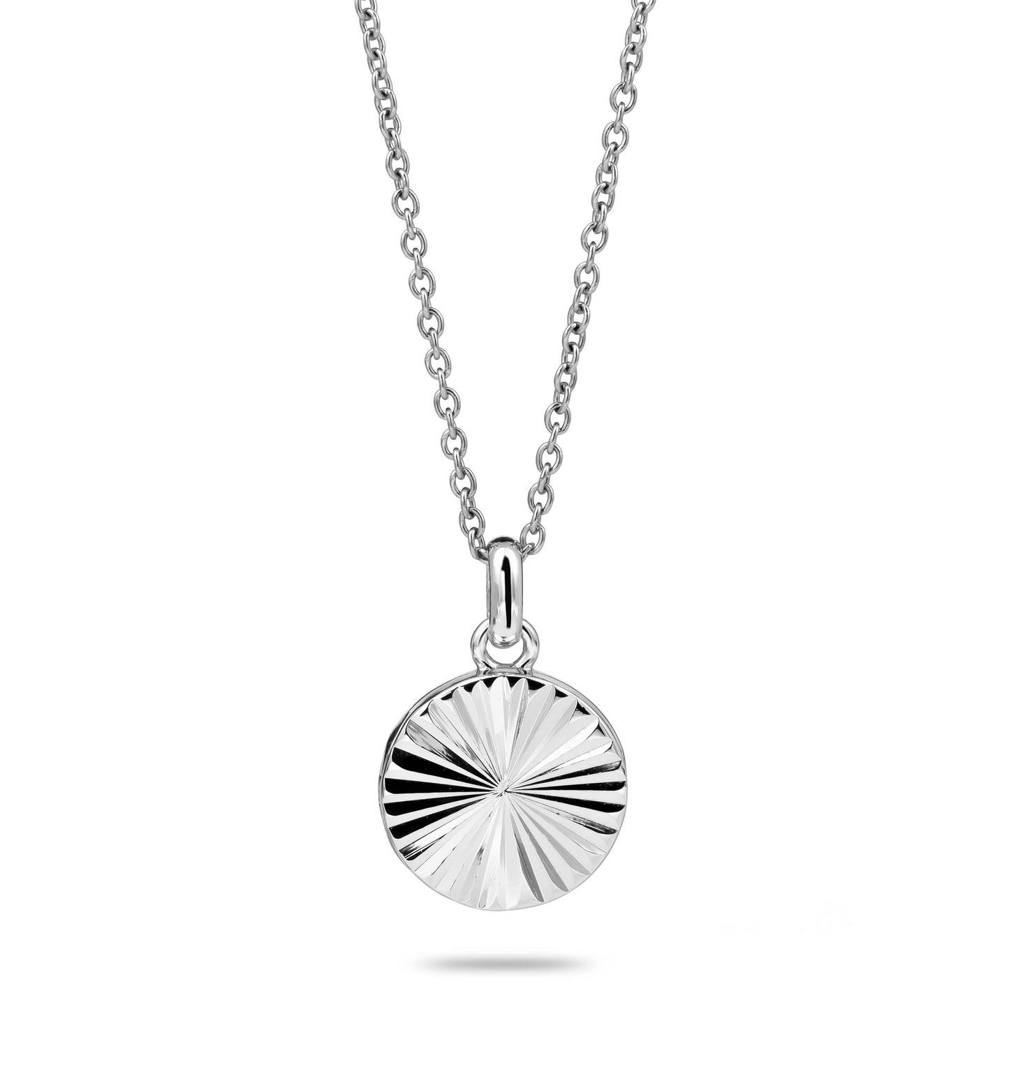 Sunray locket silver