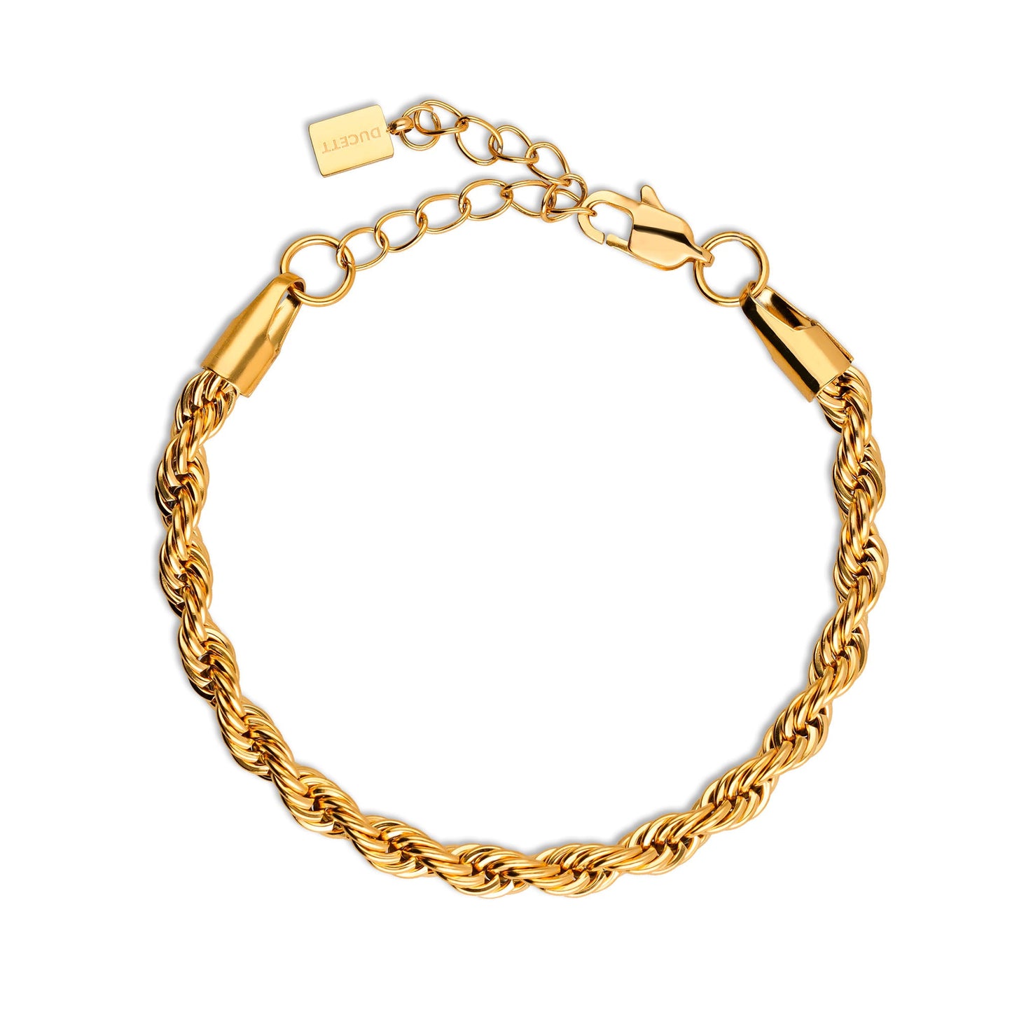 Twisted Rope Gold - Stainless steel