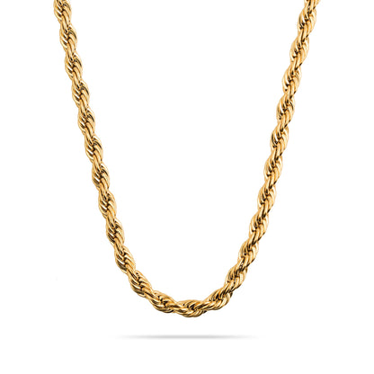 Twisted Rope Gold - Stainless steel
