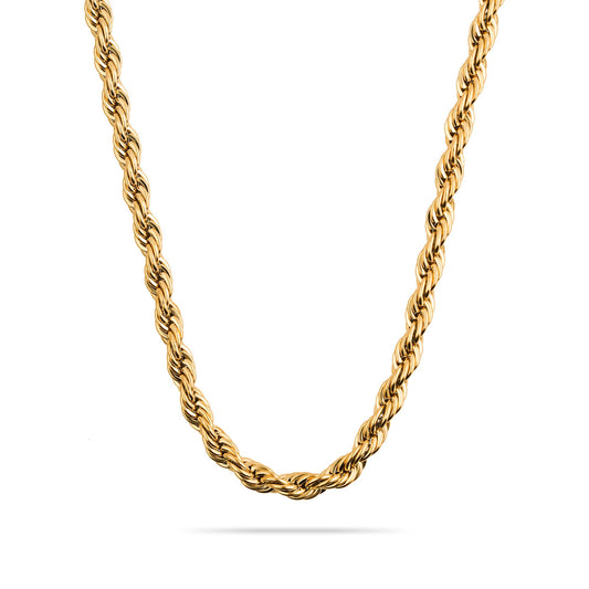 Twisted Rope Gold - Stainless steel