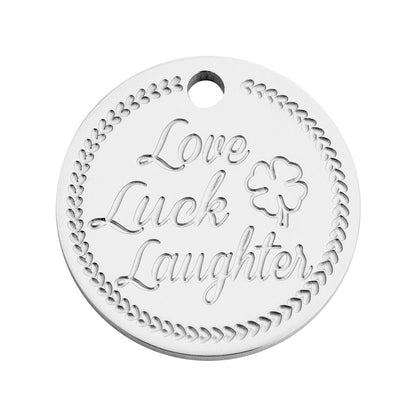 Coin clover silver - Stainless steel
