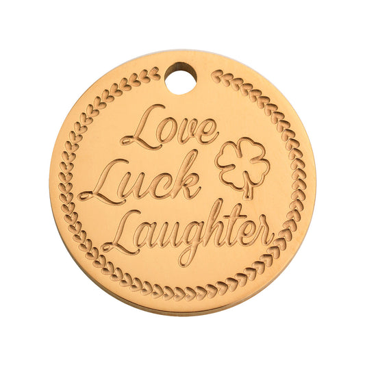 Coin clover rosé gold - Stainless steel