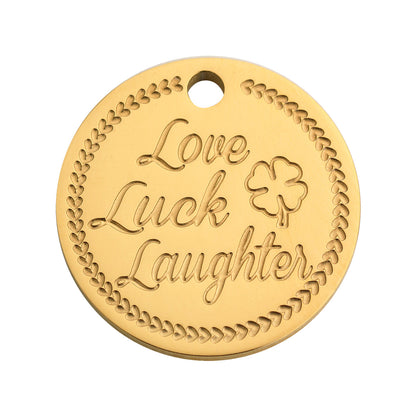 Coin clover gold - Stainless steel