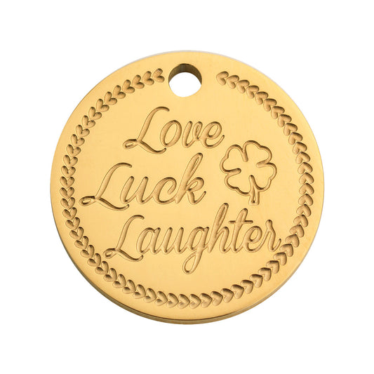 Coin clover gold - Stainless steel